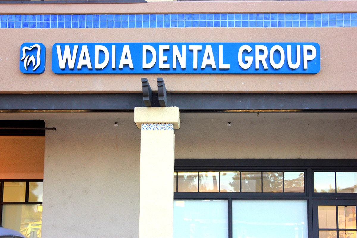 Wadia Dental Group exterior signage