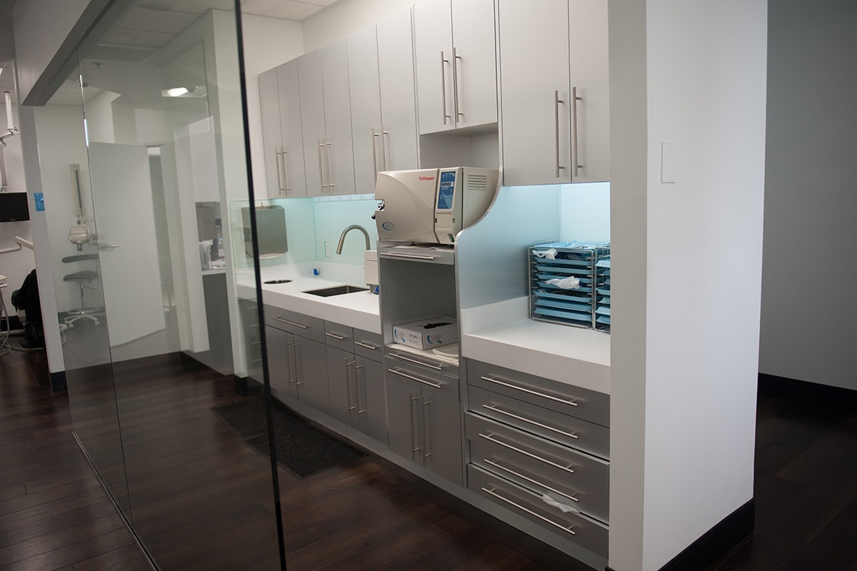 Instrument processing and sterilization room