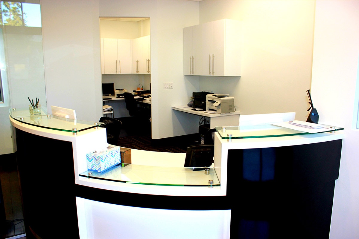 Front reception desk