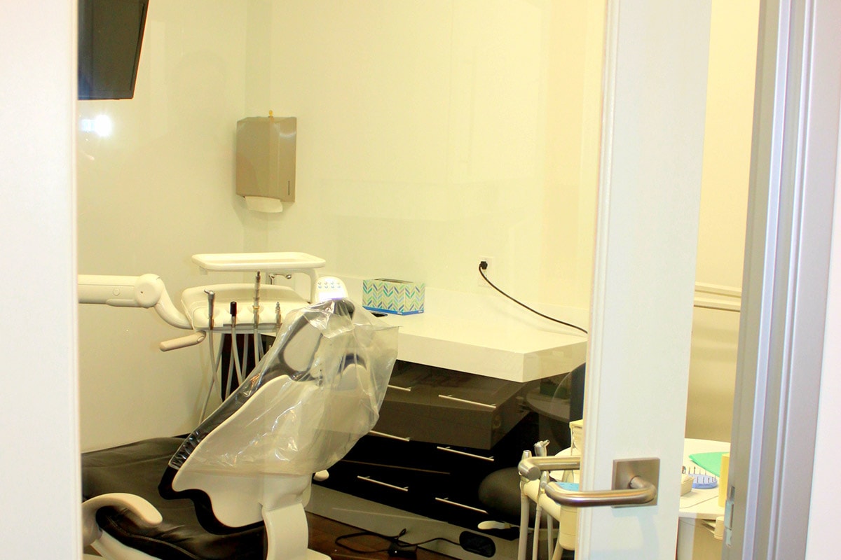 Dental treatment room interior